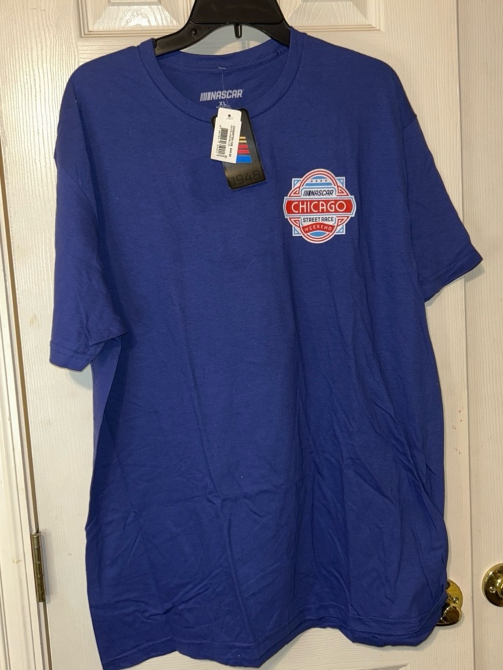 NASCAR $40 New Chicago Blue Short-Sleeve Men's T-Shirt